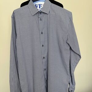 Isaac Mizrahi Kids Black and White Checkered Button Down Shirt